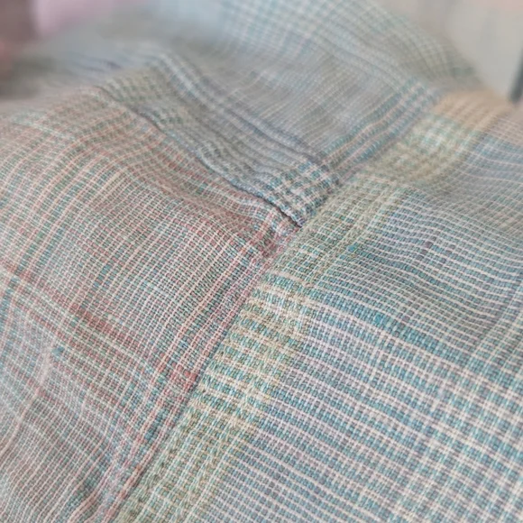 J. Crew Pastel Plaid Baird McNutt Button Down Shirt L - Picture 5 of 8